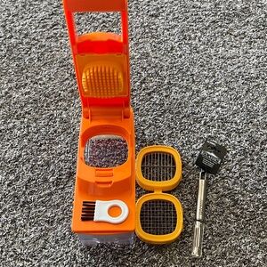 KITCHENMASTER MULTIPURPOSE Orange Vegetable Chopper with Accessories